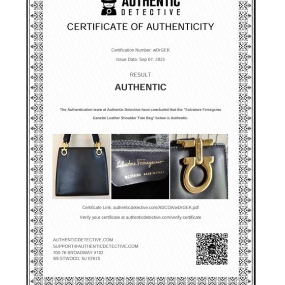 Salvatore Ferragamo EUC Gancini Bag, Ferragamo Vara wallet 4 Pc Set set w/COA - Picture 17 of 17